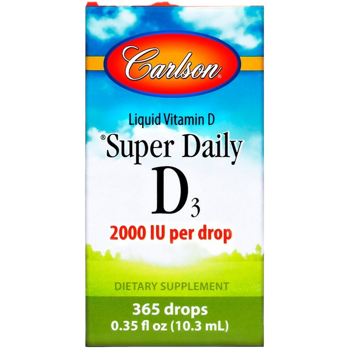 Carlson Labs Super Daily D3, 2000 IU - 10 ml.