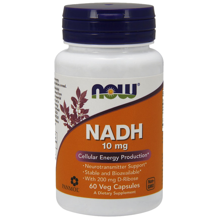 NOW Foods NADH, 10mg - 60 vcaps