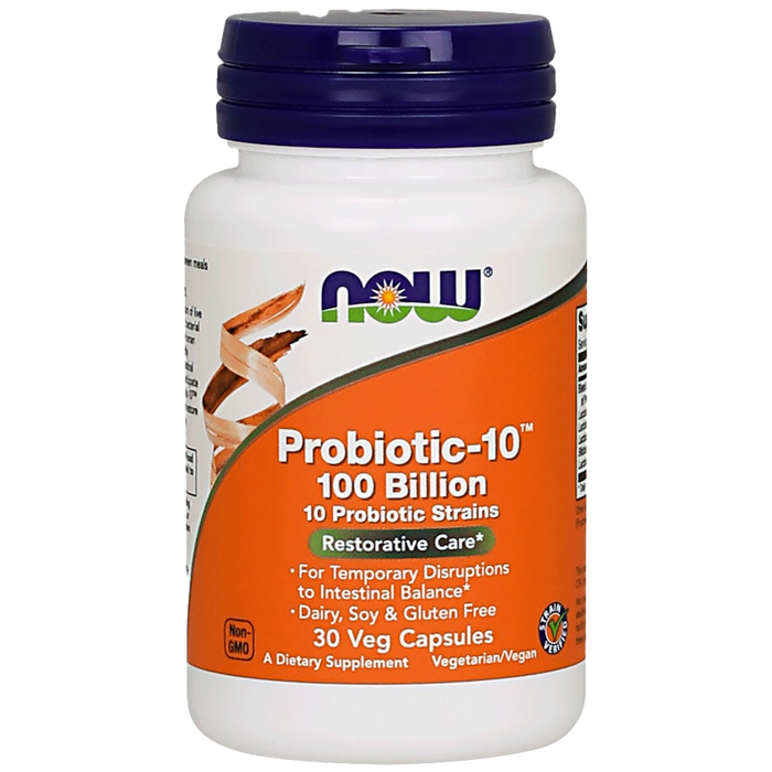 NOW Foods Probiotic-10, 100 Billion - 30 vcaps