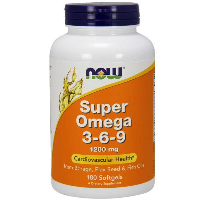 NOW Foods Super Omega 3-6-9, 1200mg - 180 softgels