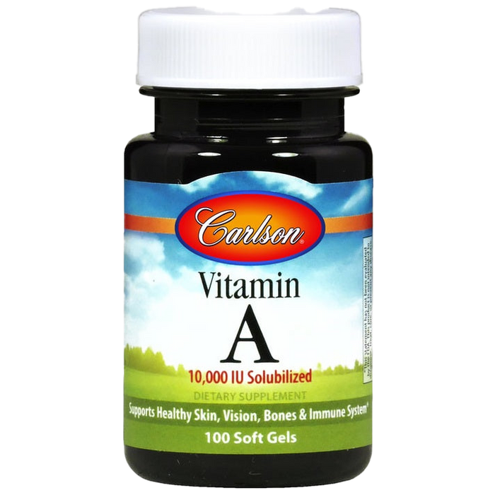 Carlson Labs Vitamin A Solubilized, 10 000 IU - 100 softgels