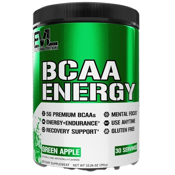 EVLution Nutrition BCAA Energy, Green Apple - 291 grams