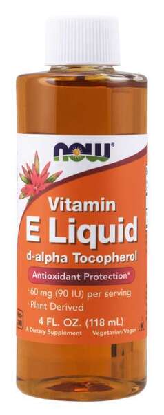 NOW Foods Vitamin E Liquid (D-Alfa Tocopherol) 118ml - Vitamins & Minerals at MySupplementShop by NOW Foods