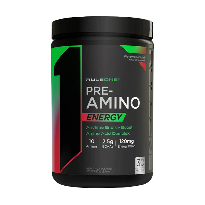 Rule One Pre-Amino Energy, Watermelon Splash - 252 grams