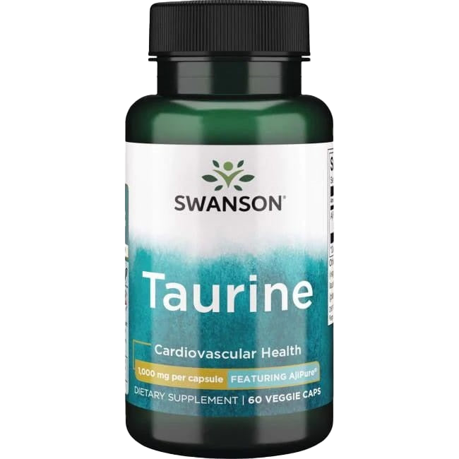 Swanson Taurine, 1000mg - 60 vcaps