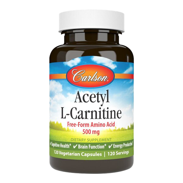 Carlson Labs Acetyl L-Carnitine, 500mg - 120 vcaps