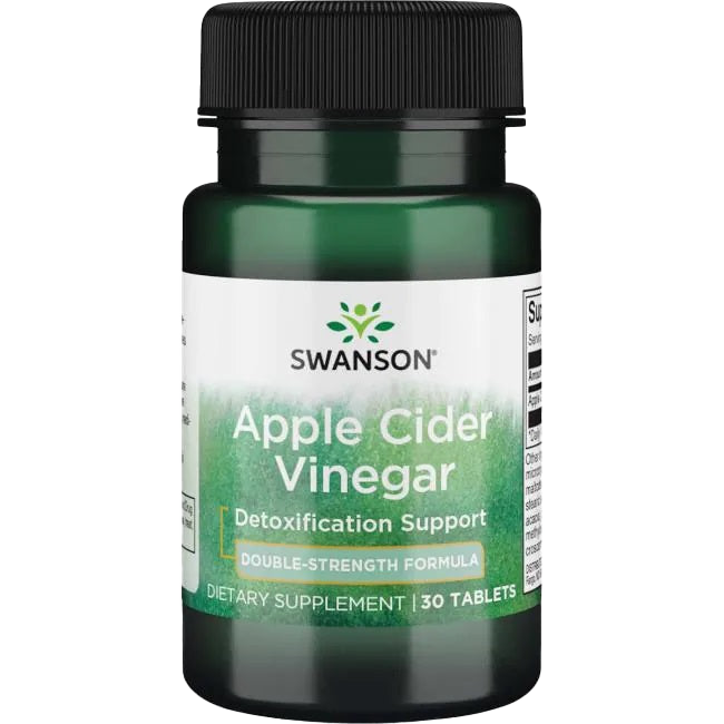 Swanson Apple Cider Vinegar, 200mg Double-Strength - 30 tabs