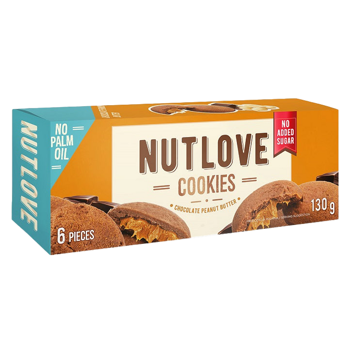 Allnutrition Nutlove Cookies, Chocolate Peanut Butter - 6 cookies