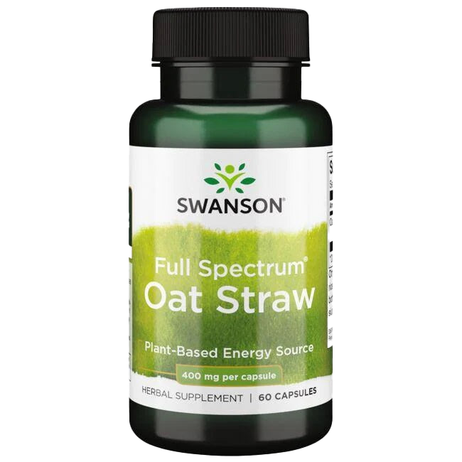 Swanson Full Spectrum Oat Straw, 400mg - 60 caps