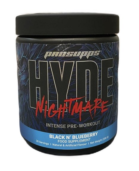 Pro Supps Hyde Nightmare Black N' Blueberry 306g - Pre & Post Workout at MySupplementShop by Pro Supps