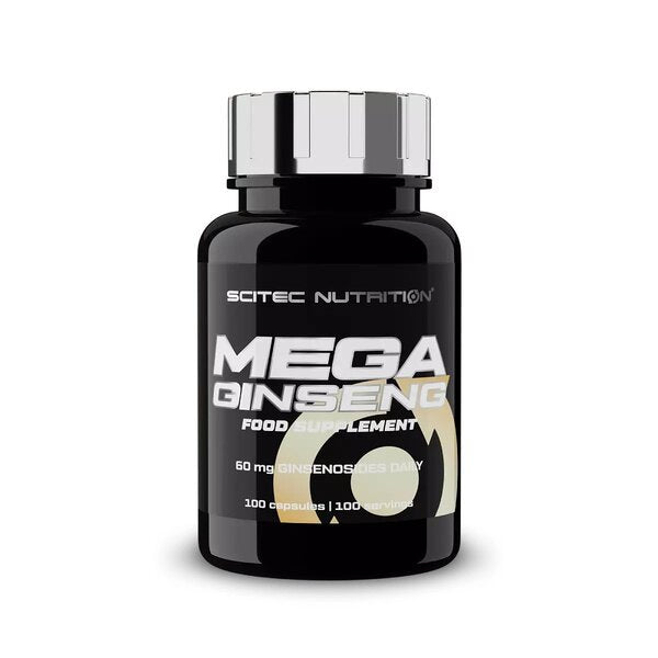 SciTec Mega Ginseng - 100 caps (EAN 5999100031623): Vitality Boost, Ginseng Power - Health and Wellbeing at MySupplementShop by SciTec