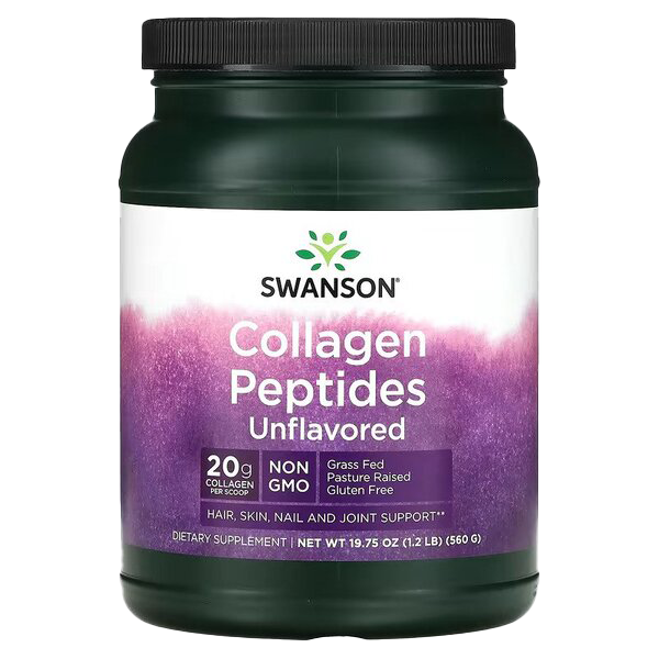 Swanson Collagen Peptides 560g for Skin Elasticity