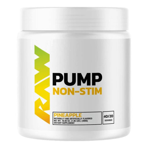 Raw Nutrition Pump Non-Stim, Pineapple 480g - Pre & Post Workout at MySupplementShop by Raw Nutrition