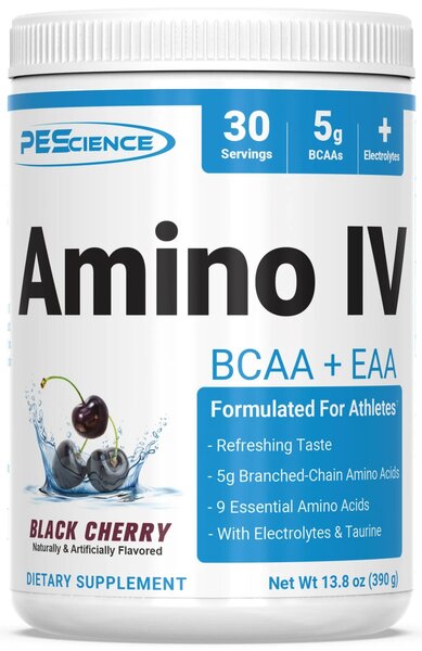 PEScience Amino IV, Black Cherry - 390g - Sports Supplements at MySupplementShop by PEScience