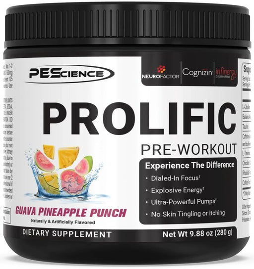 PEScience Prolific, Guava Pineapple Punch - 280g - Sports Supplements at MySupplementShop by PEScience