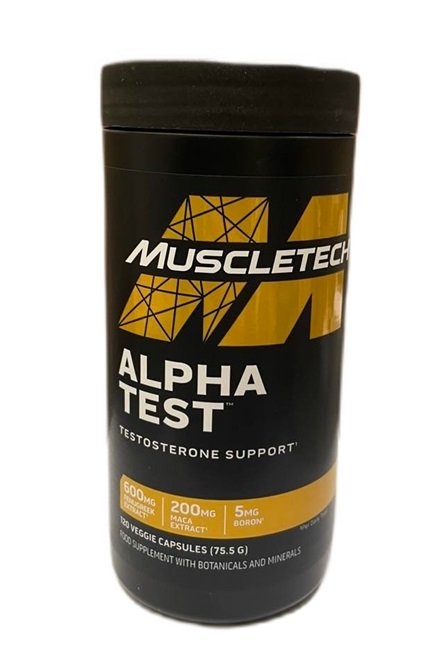 MuscleTech Alpha Test - 120 vcaps - Nutritional Supplement at MySupplementShop by Muscletech