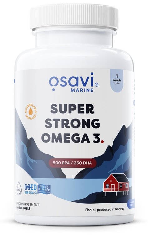 Super Strong Omega 3, 500 EPA / 250 DHA - 90 softgels - Sports Nutrition at MySupplementShop by Osavi