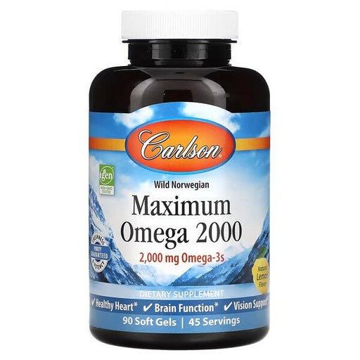 Carlson Labs Maximum Omega 2000 - 60 softgels - Default Title - Sports Nutrition at MySupplementShop by Carlson Labs