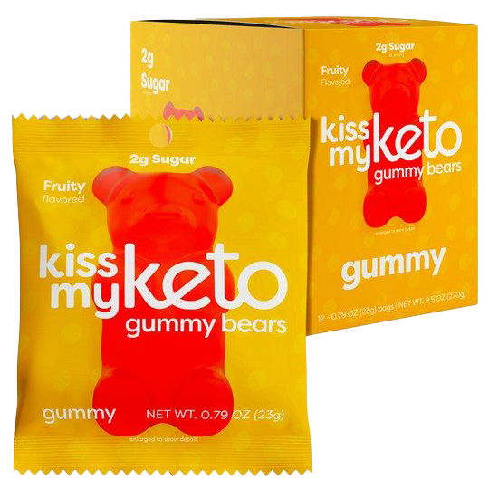 Kiss My Keto Gummy Bears Keto Gummies, Fruity - 12 x 23g