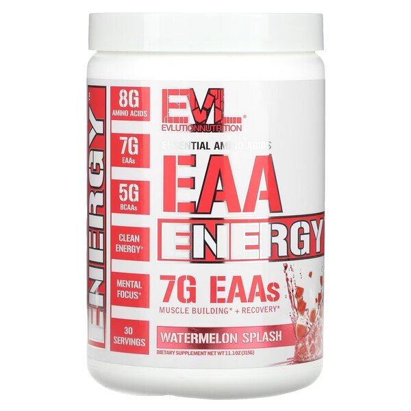 EVLution Nutrition EAA Energy 315g - Watermelon Splash - Amino Acids and BCAAs at MySupplementShop by EVLution Nutrition