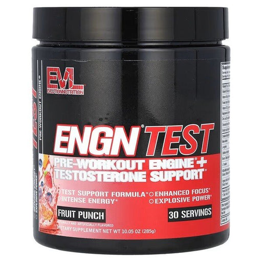 EVLution Nutrition ENGN Test 285g - Fruit Punch - Natural Testosterone Support at MySupplementShop by EVLution Nutrition