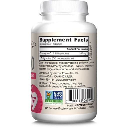 Jarrow Formulas CoQ10 200mg 60 Veggie Capsules - Health and Wellbeing at MySupplementShop by Jarrow Formulas