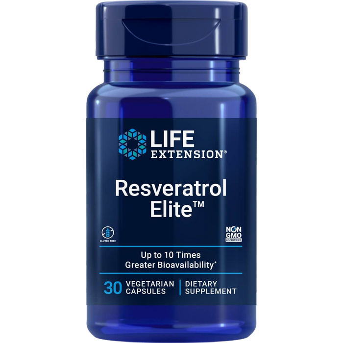 Life Extension Resveratrol Elite 30 Vegetarian Capsules