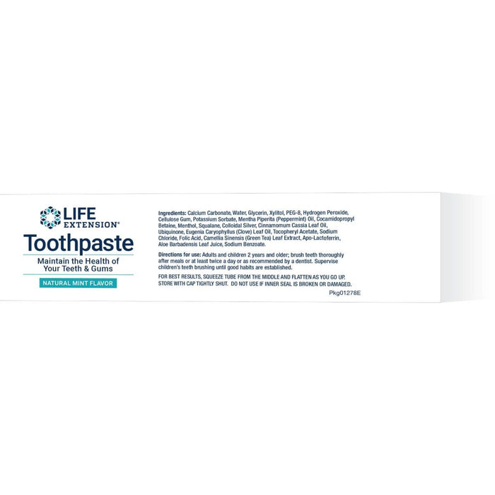 Life Extension Toothpaste Mint Flavour 4oz - Mouthwash at MySupplementShop by Life Extension