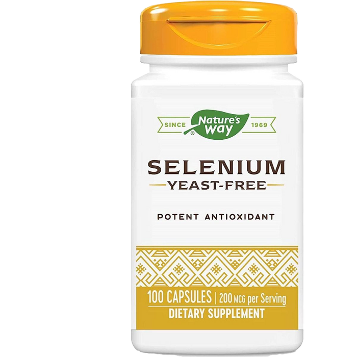 Nature's Way Selenium (Yeast-Free) 200mcg 100 Capsules