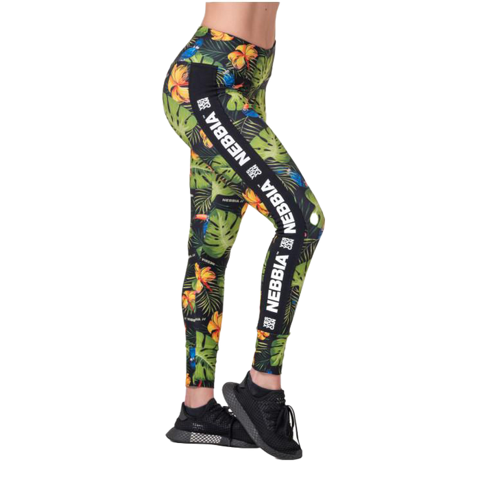 Nebbia High-Waist Performance Leggings 567- Jungle Green