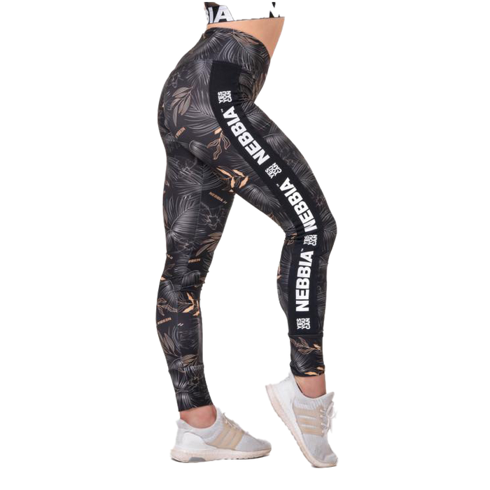 Nebbia High-Waist Performance Leggings 567- Volcanic Black