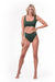 Nebbia High-Waist Retro Bikini Bottom 555 - Dark Green - Bikini Bottom at MySupplementShop by Nebbia