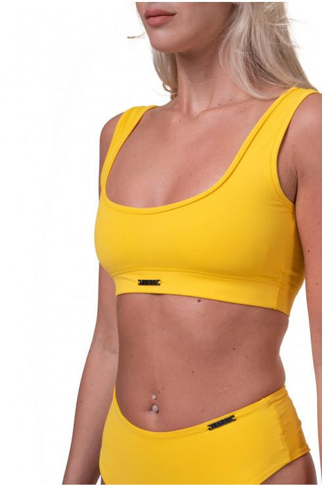 Nebbia Miami Sporty Bikini Bralette 554 - Yellow - Small - Bikini Bralette at MySupplementShop by Nebbia