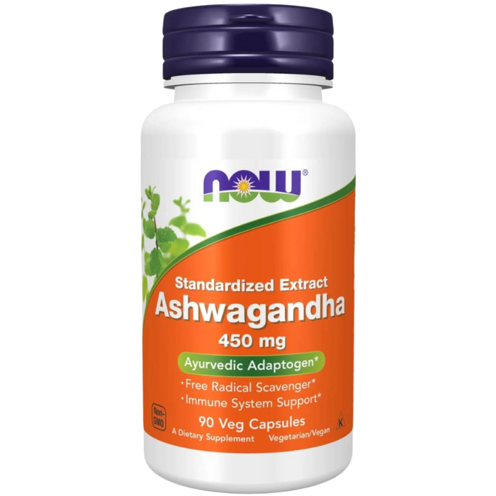 NOW Foods Ashwagandha 450 mg 90 Veg Capsules