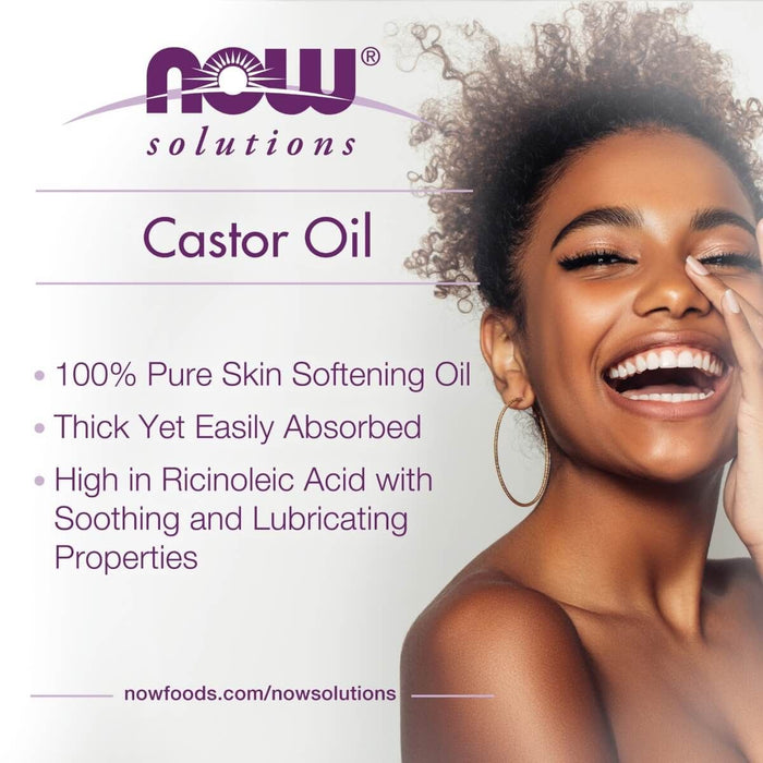 NOW Foods Castor Oil 4oz (118ml) - Hair Care at MySupplementShop by NOW Foods