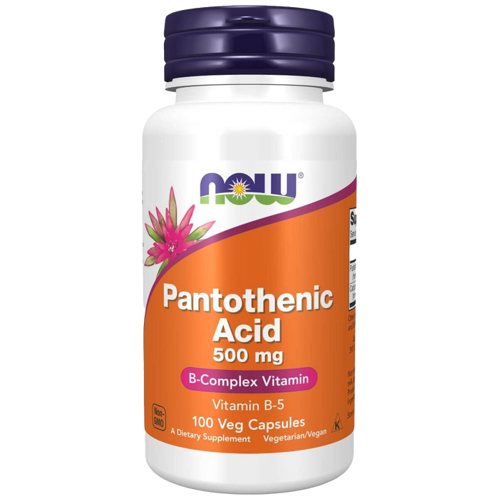 NOW Foods Pantothenic Acid (Vitamin B-5) 500 mg 100 Veg Capsules