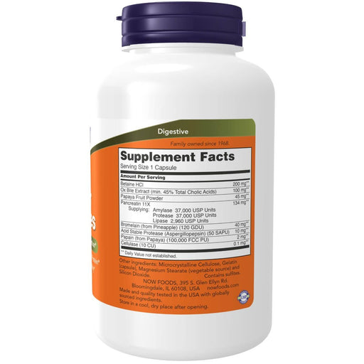 NOW Foods Super Enzymes 180 Capsules - Health and Wellbeing at MySupplementShop by Now Foods