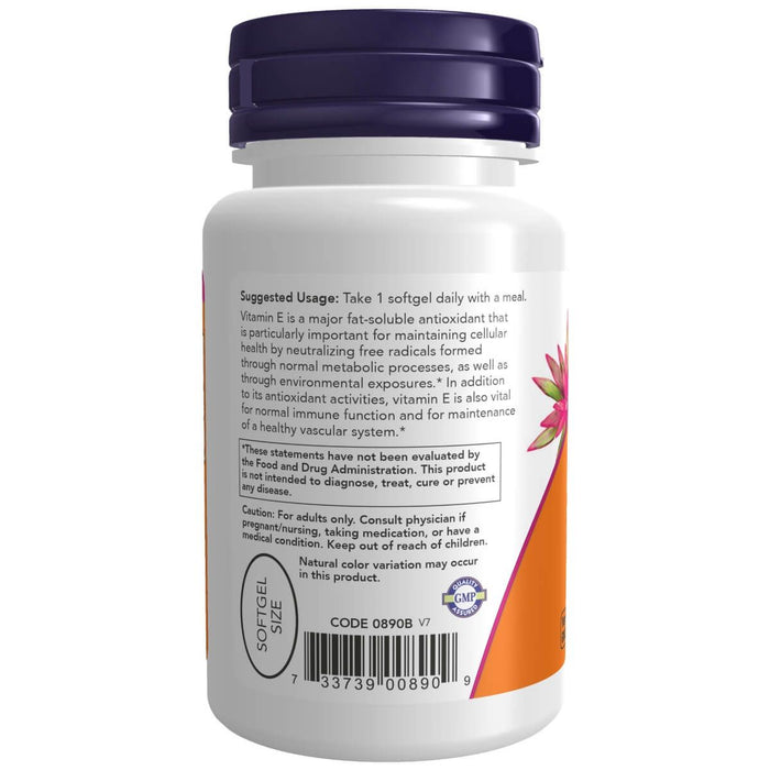 NOW Foods Vitamin E-400 IU Mixed Tocopherols 50 Softgels - Vitamins & Minerals at MySupplementShop by NOW Foods