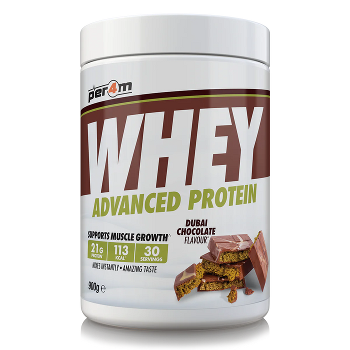 PER4M Whey Protein Powder 900g - 30 Servings | 21g Protein per Serving