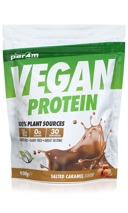 Per4m Vegan Protein 900g - Salted Caramel - Sports Nutrition at MySupplementShop by PER4M Nutrition