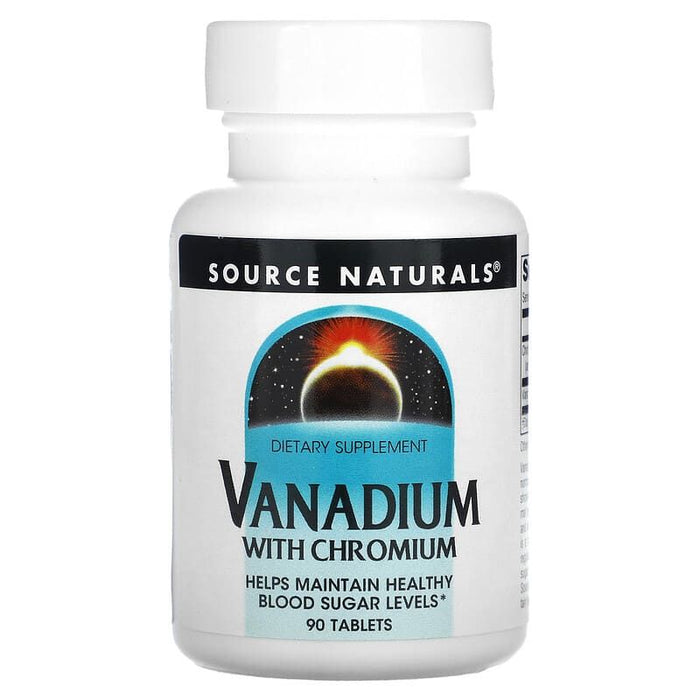 Source Naturals Vanadium with Chromium 90 Tablets - Energy & Vitality at MySupplementShop by Source Naturals