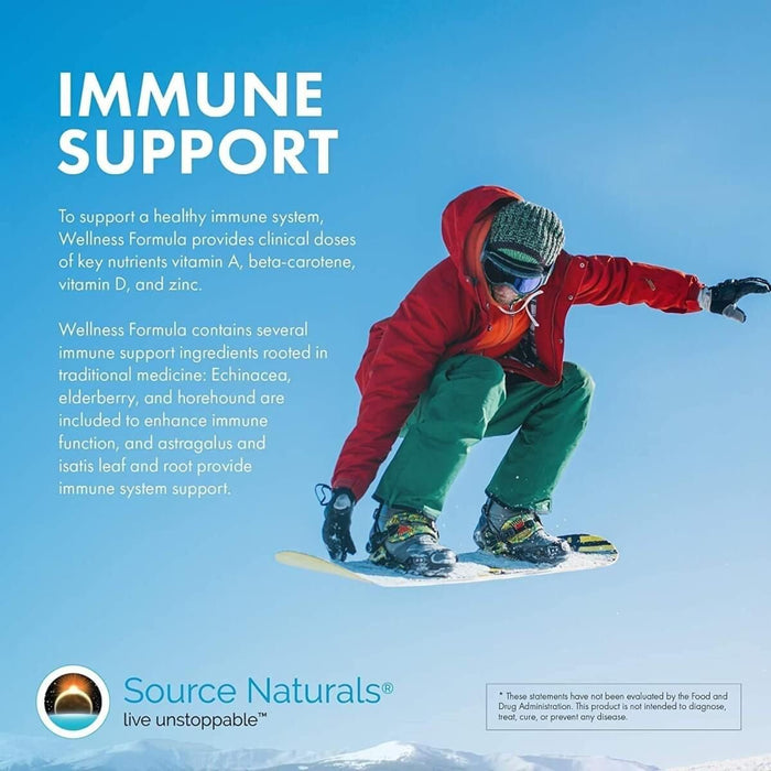 Source Naturals Wellness Formula, Advanced Immune Support 120 Capsules - Cellular Health at MySupplementShop by Source Naturals