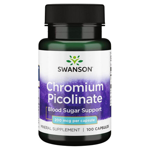 Swanson Chromium Picolinate 200 mcg 100 Capsules - Slimming and Weight Management at MySupplementShop by Swanson