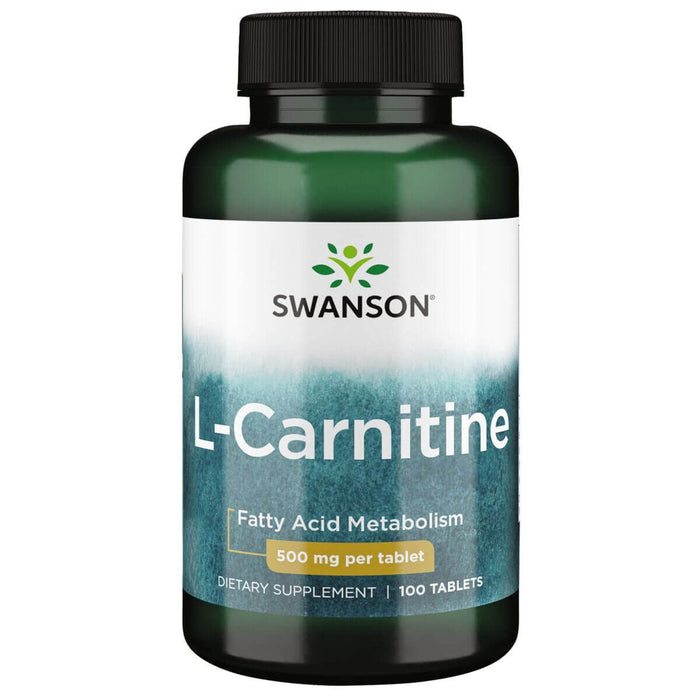 Swanson L-Carnitine 500mg 100 Tablets - Slimming and Weight Management at MySupplementShop by Swanson