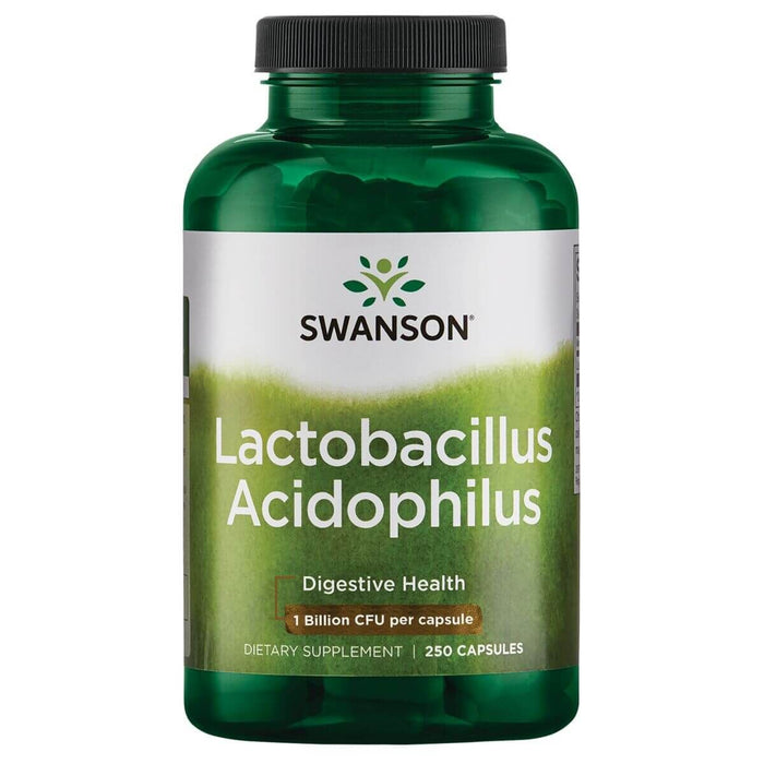 Swanson Lactobacillus Acidophilus 1 Billion CFU 250 Capsules - Digestive Health at MySupplementShop by Swanson