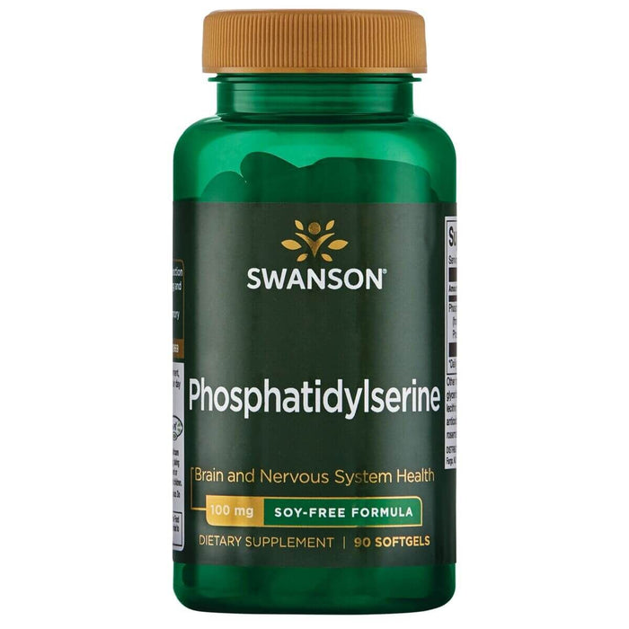 Swanson Phosphatidylserine Soy Free Formula 100 mg 90 Softgels - Brain & Memory at MySupplementShop by Swanson