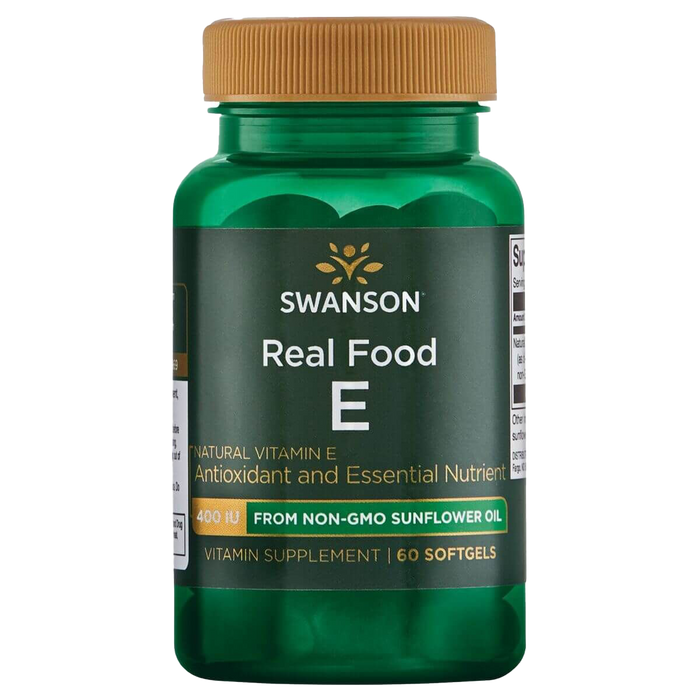 Swanson Real Food E 400iu 60 Softgels