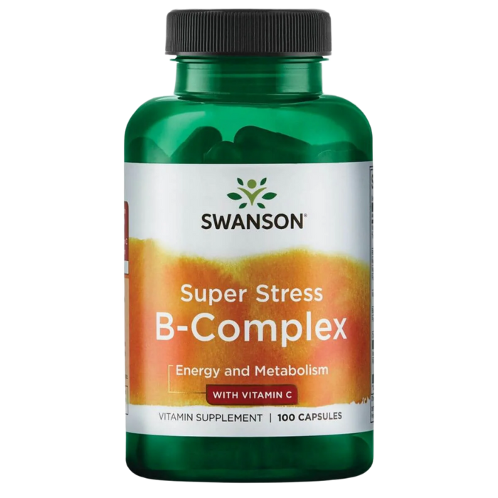 Swanson Super Stress B-Complex with Vitamin C 100 Capsules