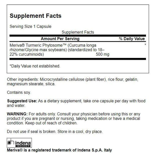 Swanson Turmeric Phytosome with Meriva 500 mg 60 Capsules - Joint Support at MySupplementShop by Swanson