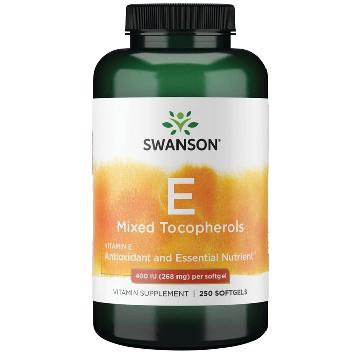 Swanson Vitamin E Mixed Tocopherols 400iu 250 Softgels